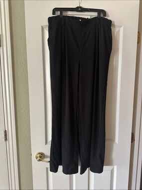 110 HALARA  Black Wide-Leg Dress Pants